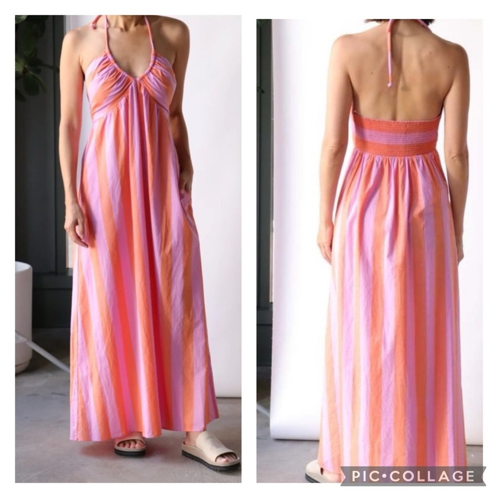 🎀 NWT XIRENA 100% cotton Maggie dress in palmetto stripes medium made in USA